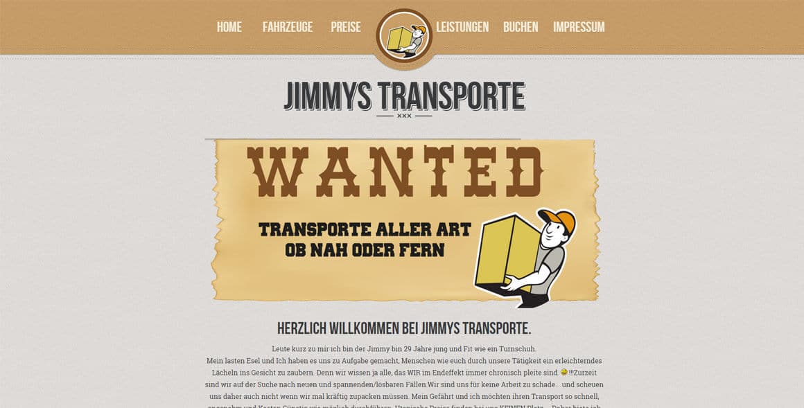 Jimmys Transporte portfolio Portfolio jimmy