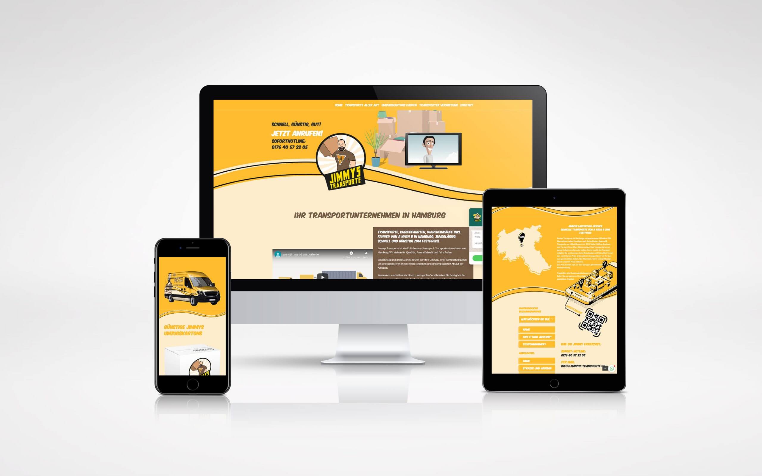Jimmys Transporte – Webseite portfolio Portfolio portfolio jimmys transporte scaled
